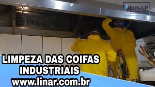 Limpeza Coifa Industrial  CLEANING OF INDUSTRIAL COIFA AND EXHAUST DUCT [upl. by Yekcin]