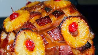 The BEST Pineapple Brown Sugar Honey Glazed Ham Ive Ever Made  How To Make Holiday Ham [upl. by Atonsah]