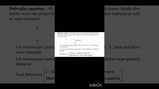 de broglie equation Atomic structure short viral life ncert neet  jee XI [upl. by Fulvi]