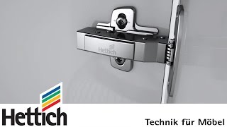 Sensys das Designscharnier mit integrierter Dämpfung Silent System von Hettich [upl. by Calvin]