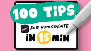 100 PROCREATE TIPS in 15 MIN [upl. by Tecil]