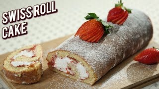 Strawberry Roll Cake [upl. by Eenafit153]