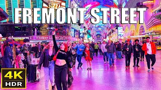 Fremont Street Las Vegas Walk  January 2024 [upl. by Adolpho]