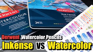 Derwent Inktense VS Watercolor Pencils  Comparison and Review [upl. by Skipper620]