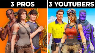 3 FNCS Winners vs 3 Fortnite Youtubers [upl. by Bonacci281]