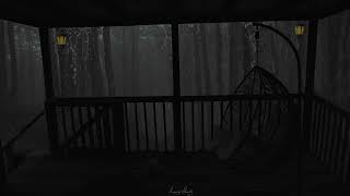 Rain on a Tin Roof in the deep forest  Heavy Downpour Ambience for Cozy Room [upl. by Liebermann325]