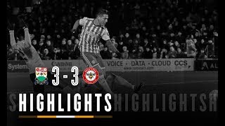 Match Highlights Barnet 3 Brentford 3 [upl. by Hillell]