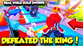 I Bought DUAL WIELD GOLD SWORDS And DEFEATED THE KING BOSS [upl. by Augustus]