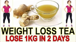 Ginger Tea for Weight Loss  Lose 1Kg In 2 Days [upl. by Chenee]