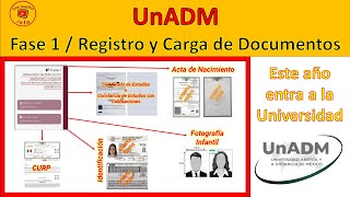 UnADM Convocatoria 2024 Fase 1 Registro y Carga de Documentos [upl. by Zebadiah]