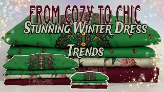 Winter Dress Trends 2024  Stylish Styles to Stay Warm  Cozy and Chic  Cotton amp Khader Suits [upl. by Eniamret]