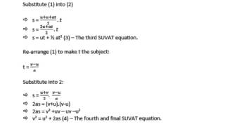 A Level Maths AQA Mechanics 1 Dimentional SUVAT Equations [upl. by Yeta]