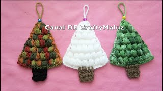 CROCHET TUTORIAL🌲 Árbol de Navidad a crochet muy fácil adornos navideños crochet Christmas Tree🌲 [upl. by Saxet769]