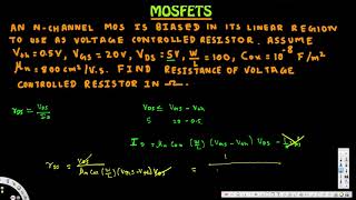 ProblemMOSFETS 1  Electronics 1 [upl. by Pantin]