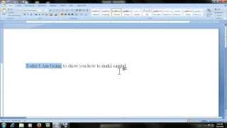 Microsoft word shortcut keys  How to make typed text matter in capital [upl. by Nayllij]