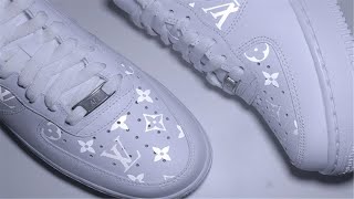 CUSTOM REFLECTIVE LOUIS VUITTON AIR FORCE ONE TUTORIAL [upl. by Ecinerev]