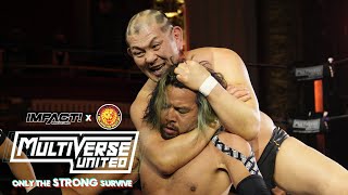 Minoru Suzuki and KENTA GO TO WAR in Physical Battle  Multiverse United 2023 Highlights [upl. by Atterys]