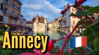 Annecy  walking tour  France FR  October 2021  4K  60 fps UHD [upl. by Haggerty422]