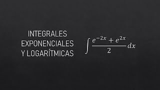 1 Integral exponencial  e2x  e2x  2 dx [upl. by Thurman567]