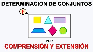 DETERMINACION DE CONJUNTOS POR EXTENSION Y COMPRENSION PARA PRIMARIA [upl. by Eiclud746]