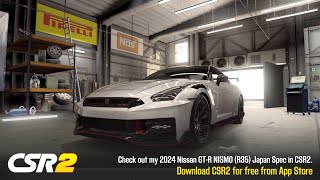 CSR2  2024 GTR NISMO R35 Japan Spec gold manual launch  tune amp shift  7584 [upl. by Zhang]