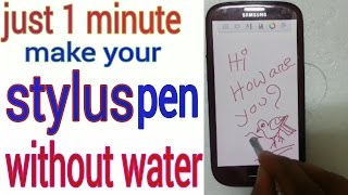 How To Make A Homemade Stylus Pen without Water [upl. by Cressy553]