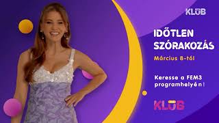 Március 8tól jön a TV2 Klub a FEM3 csatorna programhelyén [upl. by Elpmid]