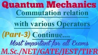 CommutatorAngular momentum operatorscommutation relation with angular momentum operatornumerical [upl. by Animsaj]