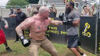 SKINHEAD vs STREET FIGHTER PRISON BEEF DIRTIEST HEAVY WEIGHT KO [upl. by Atirac]