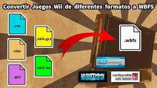 🛠️Convertir formatos RVZ  GCZ  NKITISO  NKITGCZ  CISO a WBFS y su uso en Nintendo Wii🛠️ [upl. by Kimberlee820]