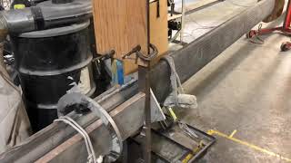 Carbon fiber mast build  mandrill removal from laminated spar [upl. by Dodie]