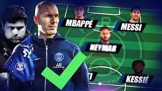 LA NOUVELLE ÉQUIPE DU PSG DE ZIDANE 2022  WENGER DANS LE PROJET ET KESSIÉ DÉBARQUE LIBRE À PARIS [upl. by Sinnod872]