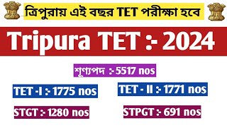 ত্রিপুরায় 2024 এ TET পরীক্ষা হবে 📍প্রতিশ্রুতি Vs বাস্তব📍Tripura TETI TETII STGTSTPGT Exam 2024 [upl. by Auhsej869]