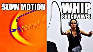 How does a whip break the sound barrier Slow Motion Shockwave formation  Smarter Every Day 207 [upl. by Ssur]