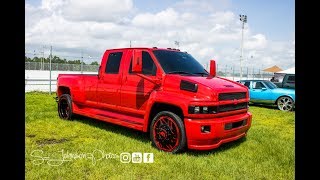 Super big truck red forgis Kodiak on Forgiato Wheels in HD [upl. by Pytlik]