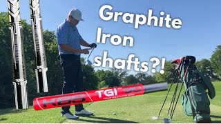 Testing Graphite iron shafts good as steel good for pain ⛳️ [upl. by Ehtyaf]