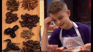 W tej konkurencji młodzi kucharze musieli wymyślić danie z robakami MasterChef Junior [upl. by Ranip402]