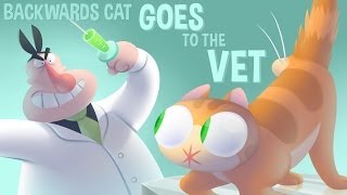 Backwards Cat Goes to the Vet [upl. by Aveer]