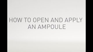 Skincare  How to open and apply an ampoule [upl. by Maddi468]