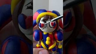 I made Pomni 😯 wooow 😲plasticine animationplasticine pomni amazingdigitalcircus sculpting [upl. by Nnaesor7]