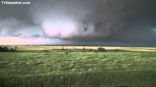 Enormous Tornado near Bennington KS on May 28 2013 [upl. by Anilesor]