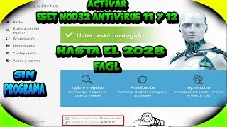 Cambiar licencia en ESET NOD32 11 y 12 Código de Activación Fácil y Gratis 2028✔ [upl. by Theodore719]