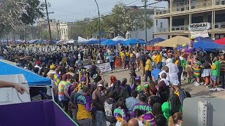 Southern University Marching Band begins Mardi Gras 2023 [upl. by Eintrok935]