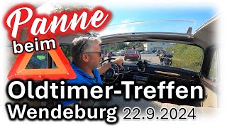 🚗 OLDTIMER TREFFEN Wendeburg 🧰🛠️ Nach Panne erneute Zitterpartie im Mercedes Ponton 190b [upl. by Waal988]