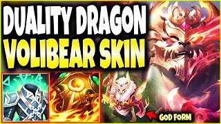 New Duality Dragon Volibear Skin Prestige Edition looking GODLIKE 🔥 LoL Mid Volibear PBE Gameplay [upl. by Caterina]