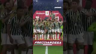 Juventus lift the Coppa Italia trophy 🏆👏 [upl. by Chelton]