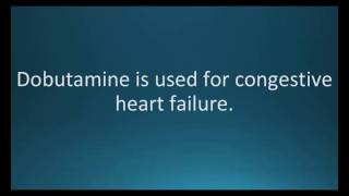 How to pronounce dobutamine Dobutrex Memorizing Pharmacology Flashcard [upl. by Eissalc]