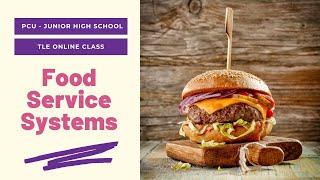 TLE Online Class Food Service Systems [upl. by Brathwaite]