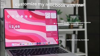 22 WAYS to customize your macbook organization  customization tips and tricks [upl. by Ahsener]