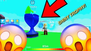 SHINY TROPHY 🏆 NOOB DISGUISE 🤯 NO BULLIES ❌ OP BEGGAR TO SUPERSTAR ✨ IN BUBBLE GUM SIMULATOR [upl. by Ellinnet]